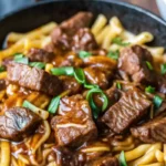 One-Pot Smoky Honey BBQ Steak Pasta